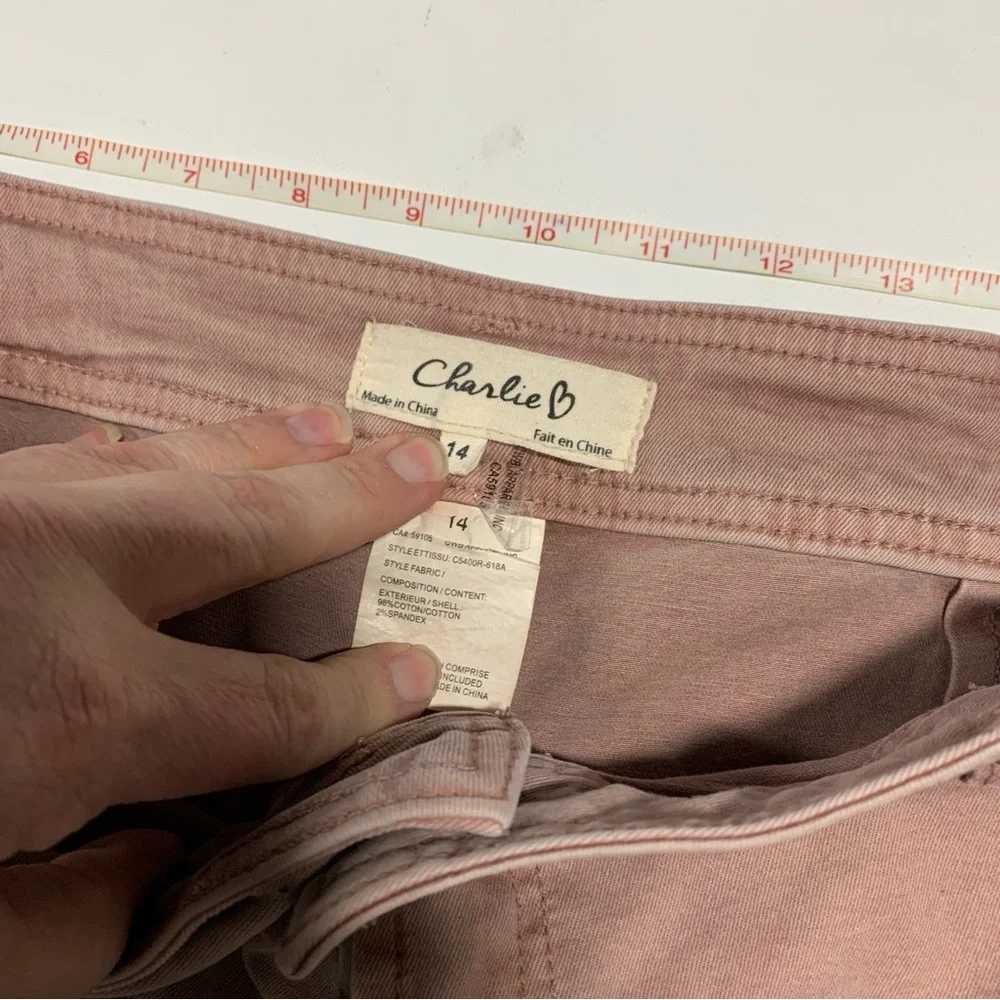 Charlie B - Mauve‎ Wide leg Barrel Pant Women's Jeans Jeggings